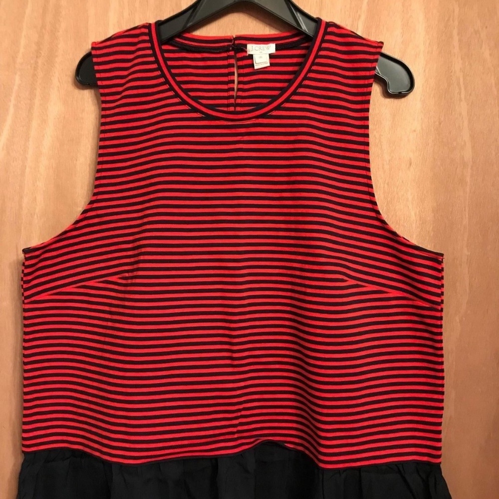 J Crew Tank Top Sleeveless Striped